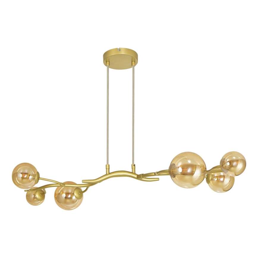 Brilagi - LED luster na sajli MISTEL 6xG9/3W/230V zlatna