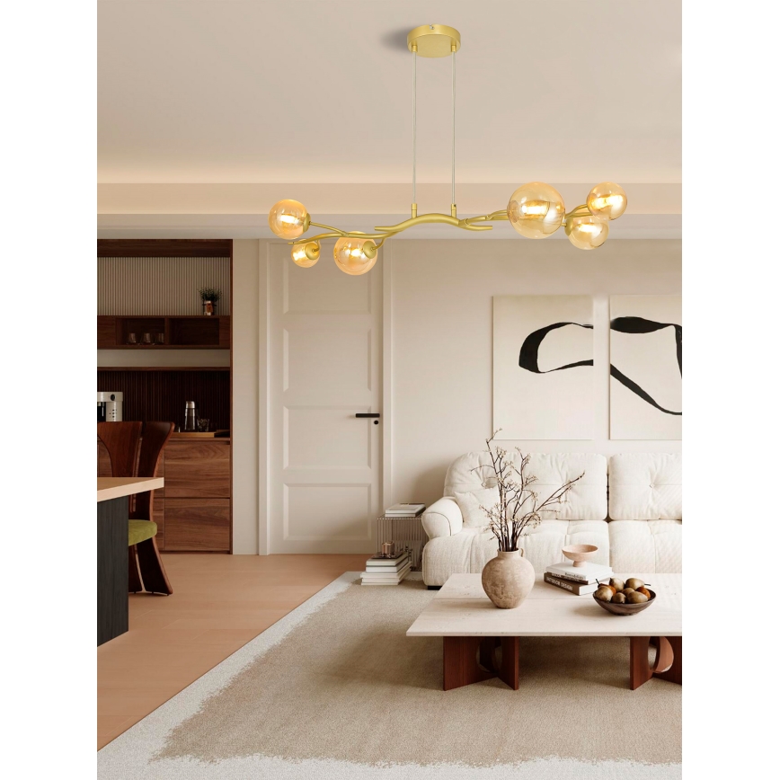Brilagi - LED luster na sajli MISTEL 6xG9/3W/230V zlatna
