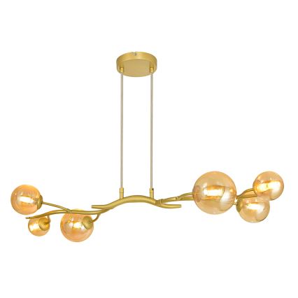 Brilagi - LED luster na sajli MISTEL 6xG9/3W/230V zlatna