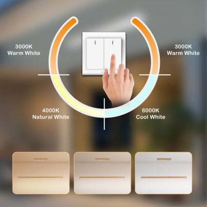Brilagi - LED luster na sajli OAK LED/30W/230V 3000/4500/6000K hrast