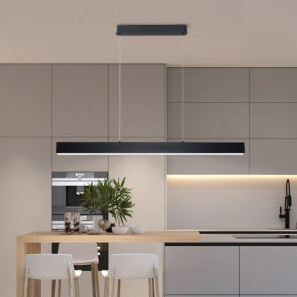 Brilagi - LED luster na sajli SLEEKLINE LED/40W/230V 3000/4500/6000K crno