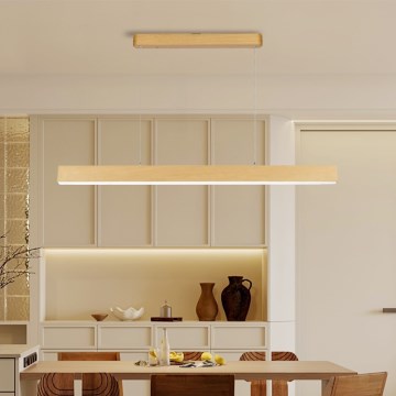 Brilagi - LED luster na sajli SLEEKLINE LED/40W/230V 3000/4500/6000K dekor hrasta