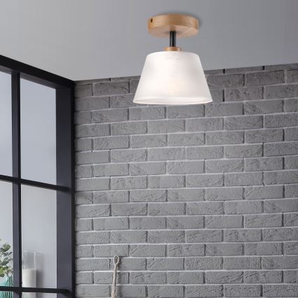 Brilagi - LED  Nadgradni luster ANTHONY 1xE14/60W/230V hrast/bela