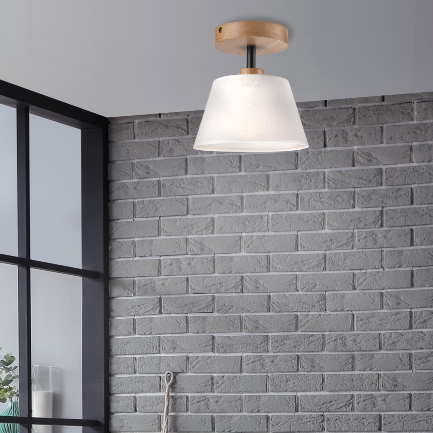 Brilagi - LED  Nadgradni luster ANTHONY 1xE14/60W/230V hrast/bela
