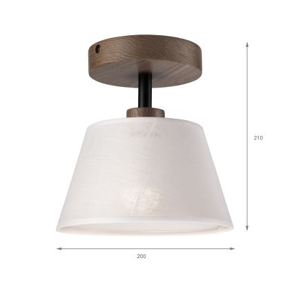 Brilagi - LED  Nadgradni luster ANTHONY 1xE14/60W/230V hrast/bela