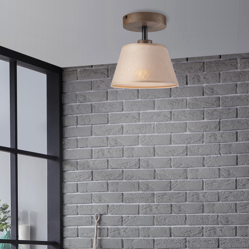 Brilagi - LED  Nadgradni luster ANTHONY 1xE14/60W/230V hrast/bež