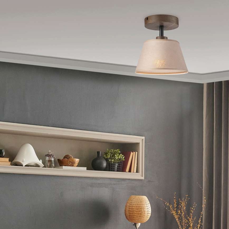 Brilagi - LED  Nadgradni luster ANTHONY 1xE14/60W/230V hrast/bež