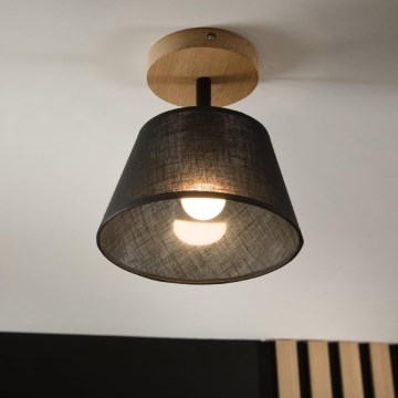 Brilagi - LED  Nadgradni luster ANTHONY 1xE14/60W/230V hrast/crno