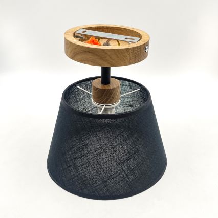 Brilagi - LED  Nadgradni luster ANTHONY 1xE14/60W/230V hrast/crno