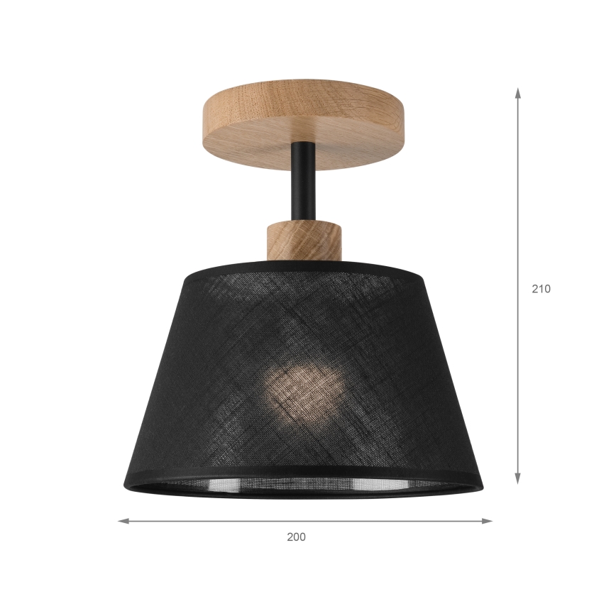 Brilagi - LED  Nadgradni luster ANTHONY 1xE14/60W/230V hrast/crno