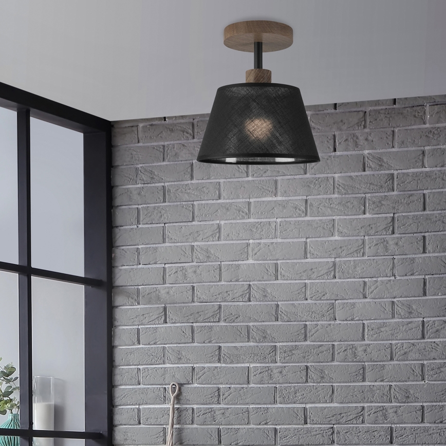 Brilagi - LED  Nadgradni luster ANTHONY 1xE14/60W/230V hrast/crno