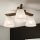 Brilagi - LED  Nadgradni luster ANTHONY 3xE14/40W/230V hrast/bela