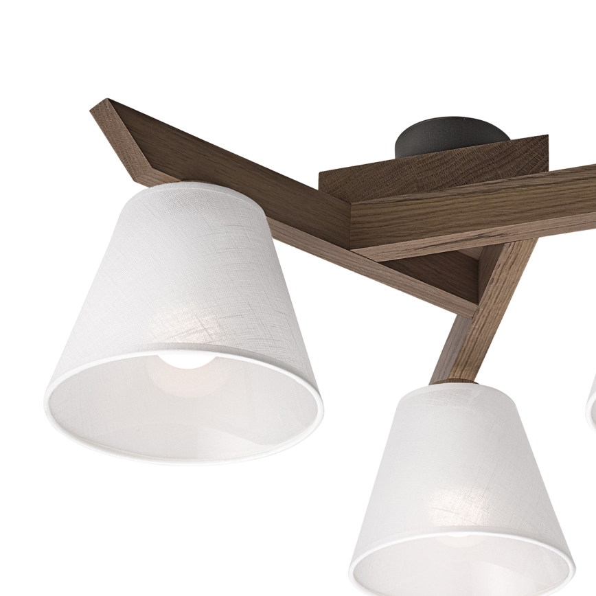 Brilagi - LED  Nadgradni luster ANTHONY 3xE14/40W/230V hrast/bela