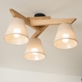 Brilagi - LED  Nadgradni luster ANTHONY 3xE14/40W/230V hrast/bež