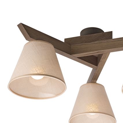 Brilagi - LED  Nadgradni luster ANTHONY 3xE14/40W/230V hrast/bež
