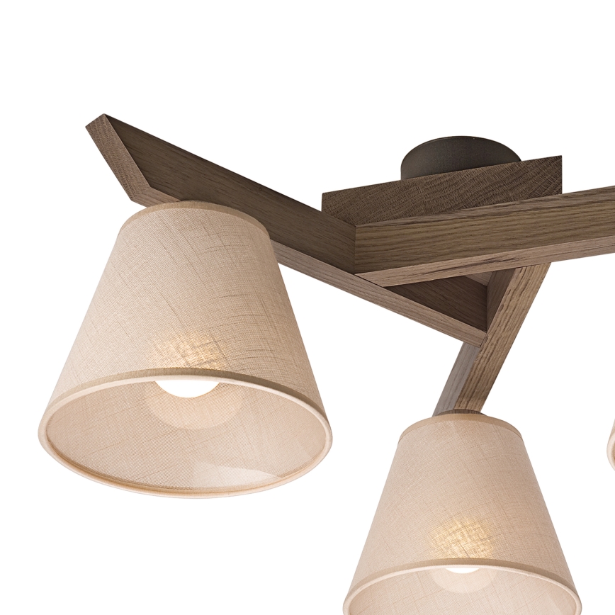 Brilagi - LED  Nadgradni luster ANTHONY 3xE14/40W/230V hrast/bež