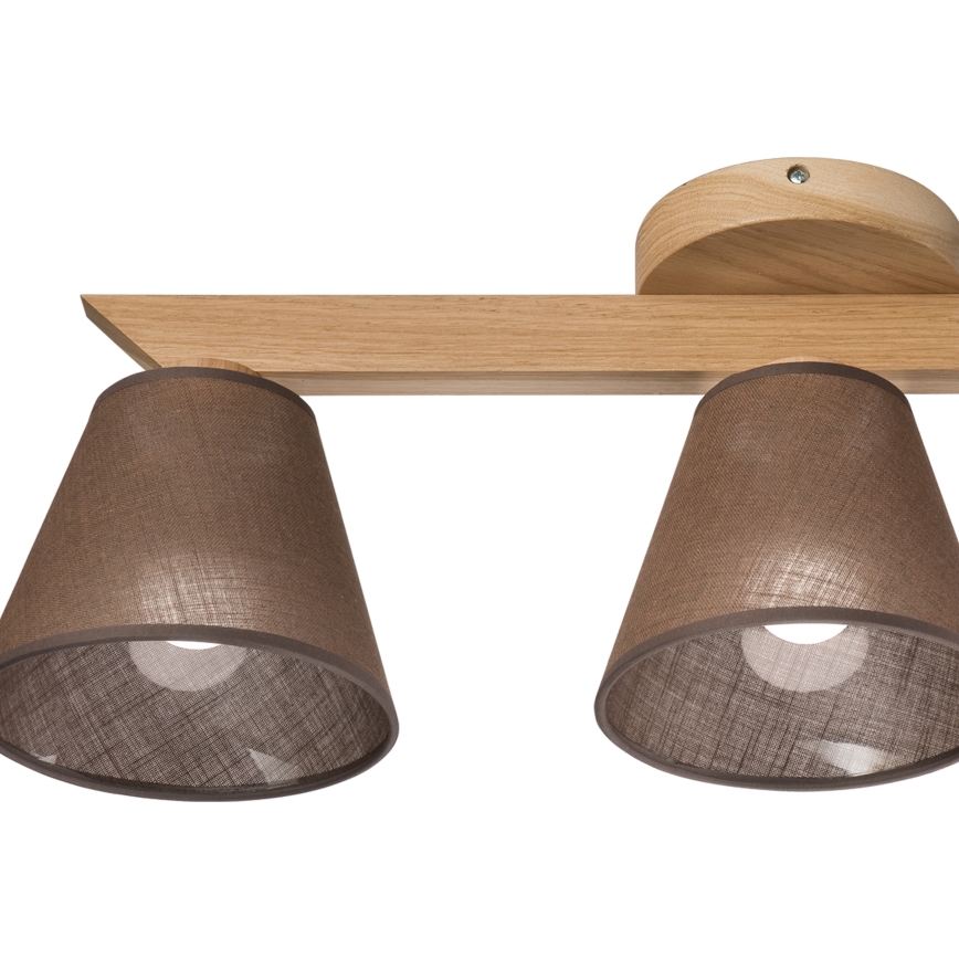 Brilagi - LED  Nadgradni luster ANTHONY 3xE14/40W/230V hrast/braon