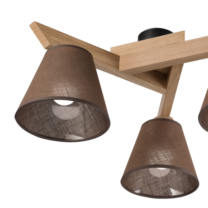 Brilagi - LED  Nadgradni luster ANTHONY 3xE14/40W/230V hrast/braon