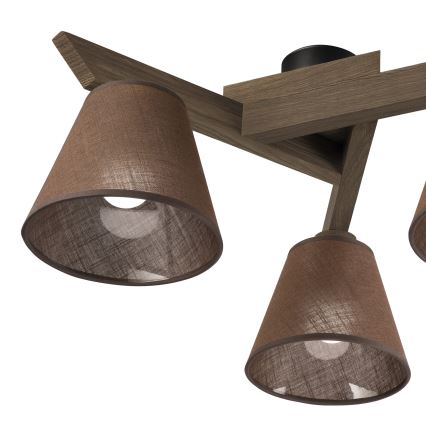 Brilagi - LED  Nadgradni luster ANTHONY 3xE14/40W/230V hrast/braon