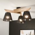 Brilagi - LED  Nadgradni luster ANTHONY 3xE14/40W/230V hrast/crno