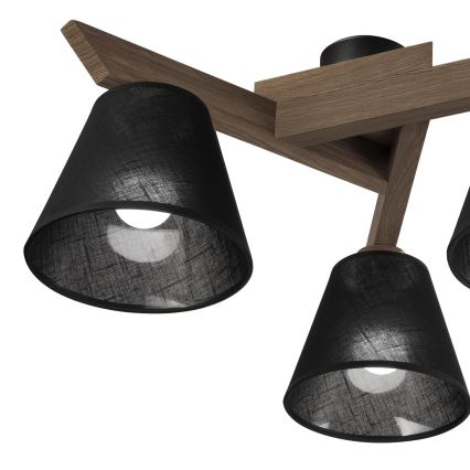 Brilagi - LED  Nadgradni luster ANTHONY 3xE14/40W/230V hrast/crno