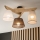 Brilagi - LED  Nadgradni luster ANTHONY 3xE14/40W/230V hrast