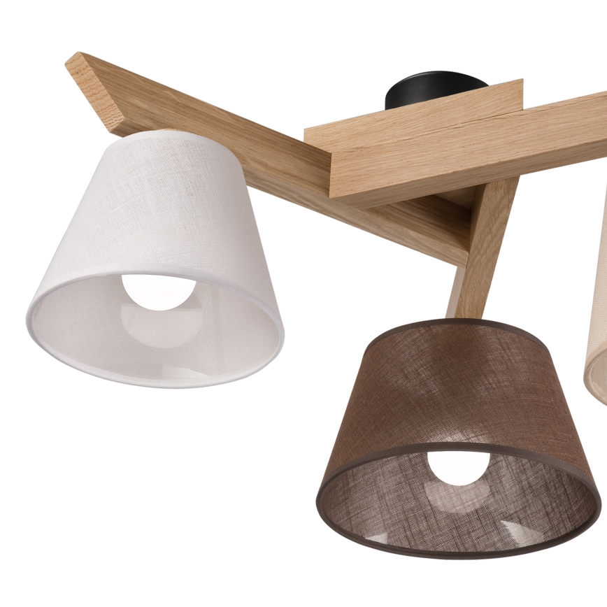 Brilagi - LED  Nadgradni luster ANTHONY 3xE14/40W/230V hrast