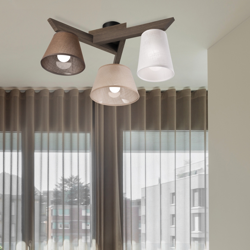 Brilagi - LED  Nadgradni luster ANTHONY 3xE14/40W/230V hrast