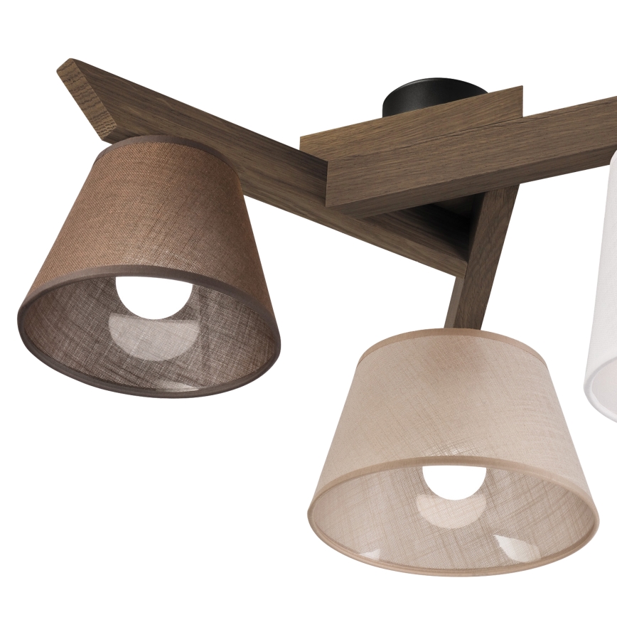 Brilagi - LED  Nadgradni luster ANTHONY 3xE14/40W/230V hrast