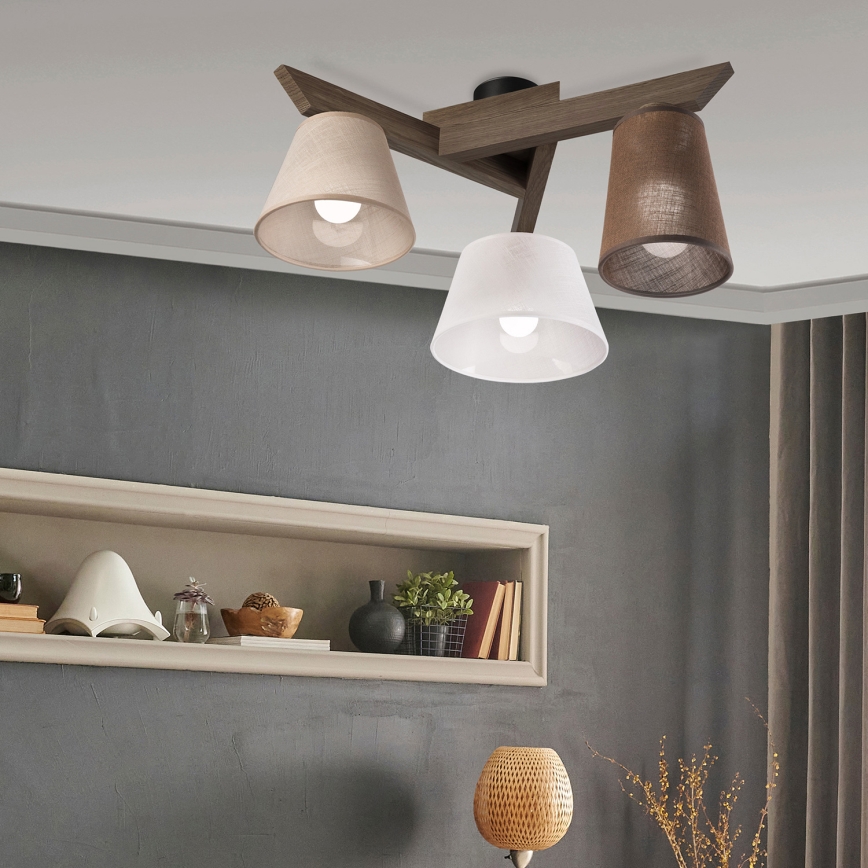 Brilagi - LED  Nadgradni luster ANTHONY 3xE14/40W/230V hrast