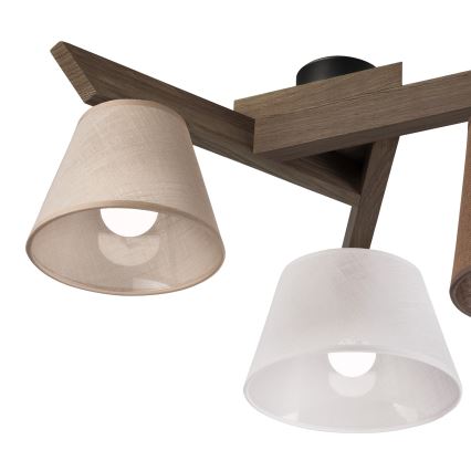 Brilagi - LED  Nadgradni luster ANTHONY 3xE14/40W/230V hrast