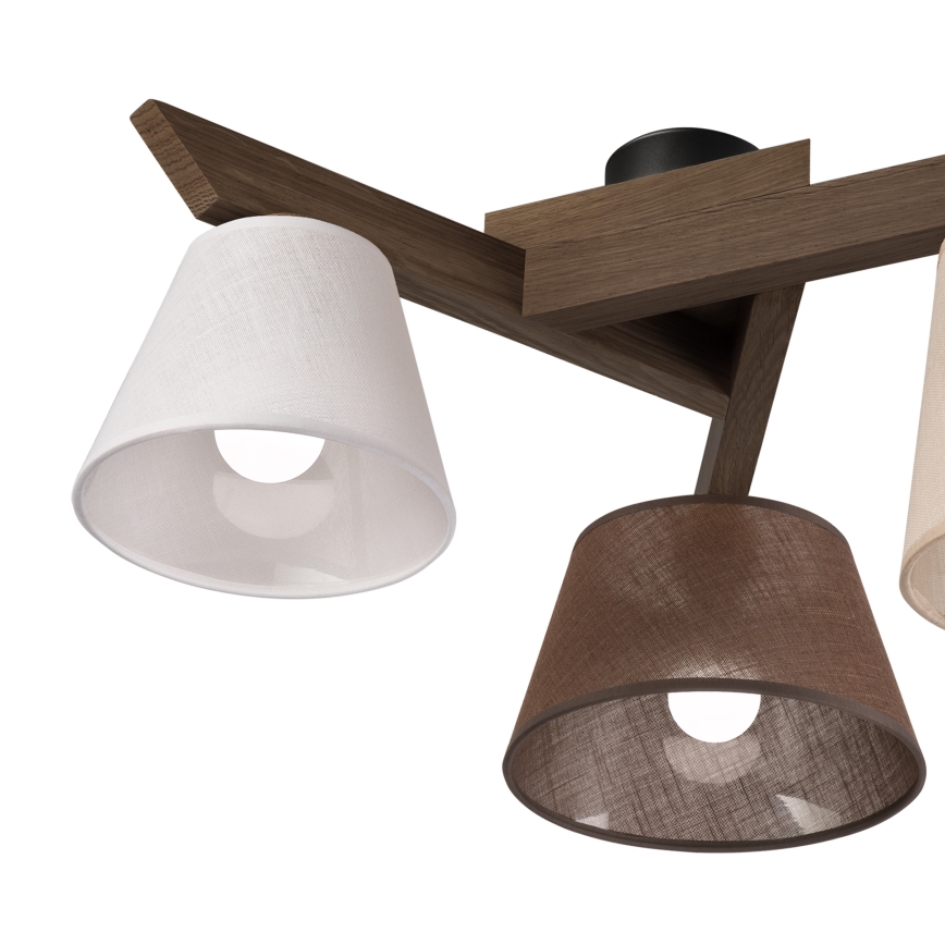 Brilagi - LED  Nadgradni luster ANTHONY 3xE14/40W/230V hrast
