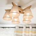 Brilagi - LED  Nadgradni luster ANTHONY 5xE14/40W/230V hrast/bež