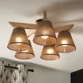 Brilagi - LED  Nadgradni luster ANTHONY 5xE14/40W/230V hrast/braon