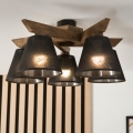 Brilagi - LED  Nadgradni luster ANTHONY 5xE14/40W/230V hrast/crno