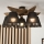 Brilagi - LED  Nadgradni luster ANTHONY 5xE14/40W/230V hrast/crno