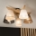 Brilagi - LED  Nadgradni luster ANTHONY 5xE14/40W/230V hrast