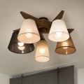 Brilagi - LED  Nadgradni luster ANTHONY 5xE14/40W/230V hrast