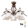 Brilagi - LED Nadgradni luster ANTICO 5xE27/60W/230V bronzana patina