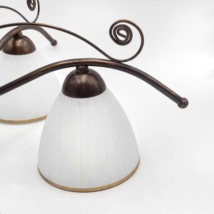 Brilagi - LED Nadgradni luster ANTICO 5xE27/60W/230V bronzana patina