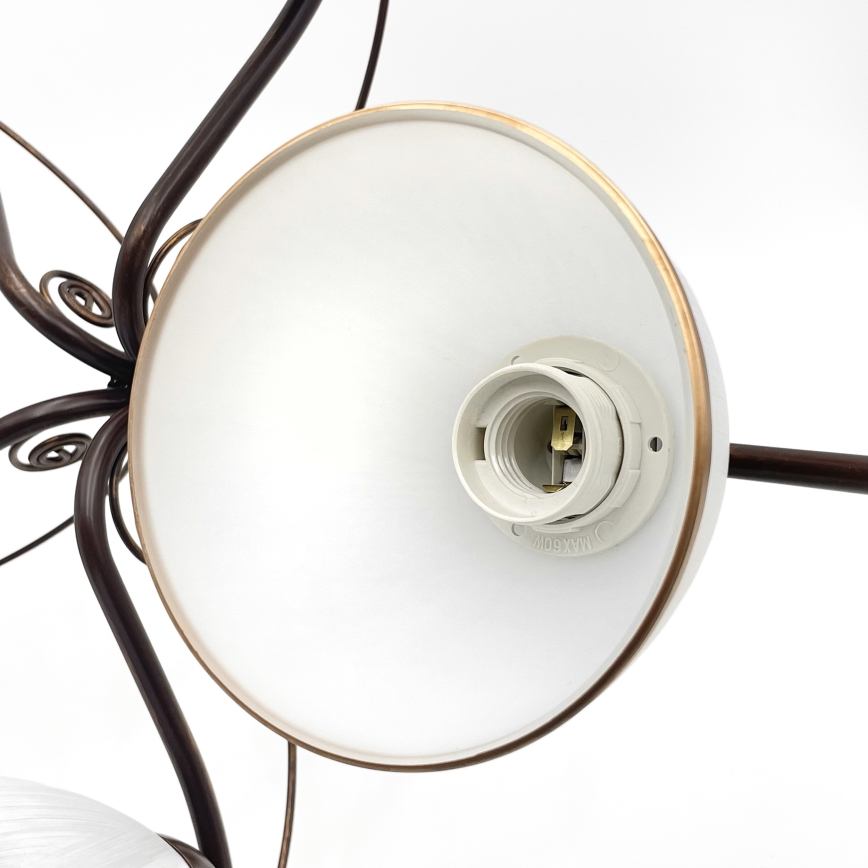 Brilagi - LED Nadgradni luster ANTICO 5xE27/60W/230V bronzana patina