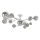 Brilagi - LED Nadgradni luster MISTEL 15xG9/3W/230V sjajni krom/dimno