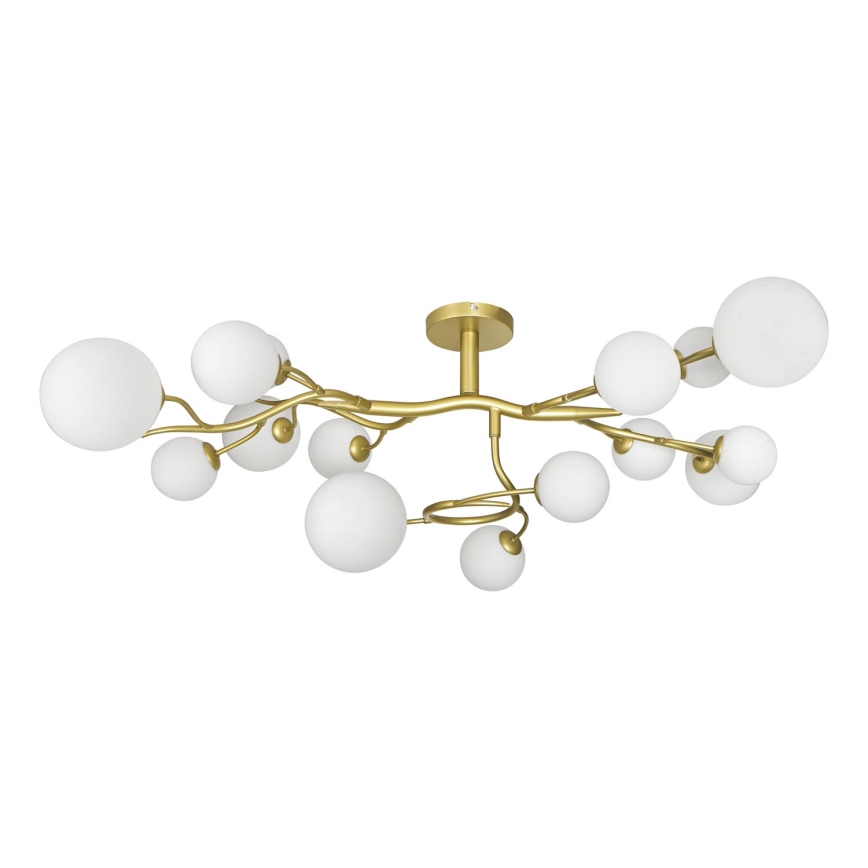 Brilagi - LED Nadgradni luster MISTEL 15xG9/3W/230V zlatna/bela