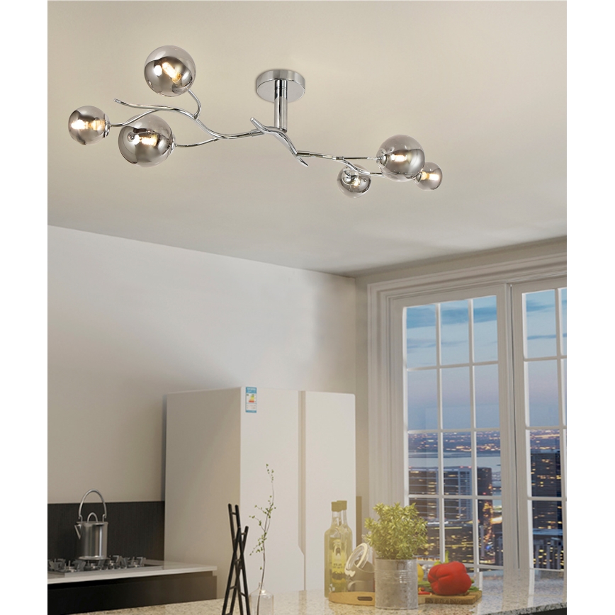 Brilagi - LED Nadgradni luster MISTEL 6xG9/3W/230V sjajni krom/dimno
