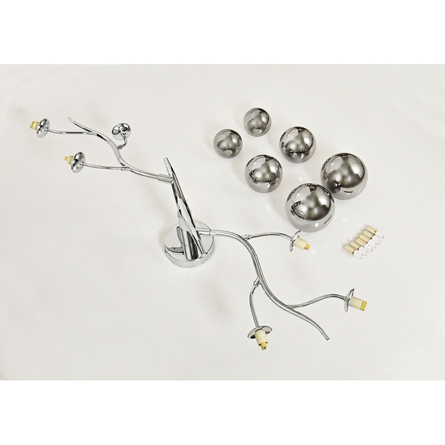 Brilagi - LED Nadgradni luster MISTEL 6xG9/3W/230V sjajni krom/dimno