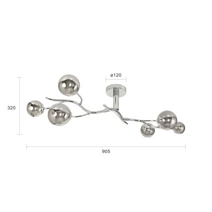 Brilagi - LED Nadgradni luster MISTEL 6xG9/3W/230V sjajni krom/dimno