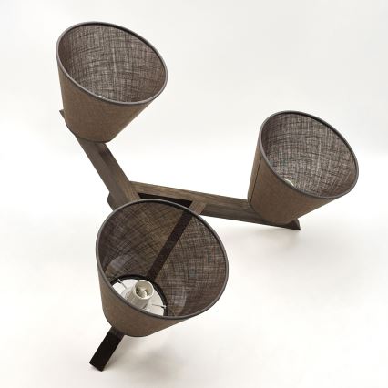 Brilagi - LED  Nadgradni plafonski luster ANTHONY 3xE14/40W/230V hrast/orah/braon