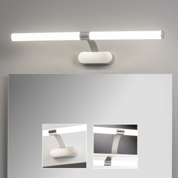 Brilagi - LED osvetljenje za kupatilsko ogledalo 2u1 TUBEO LED/8W/230V 60 cm IP44 srebrna