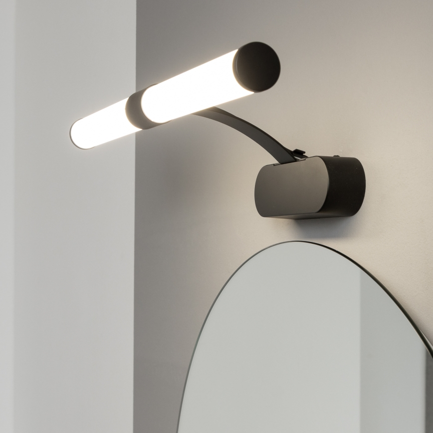 Brilagi - 2 u 1 LED osvetljenje za kupatilsko ogledalo TUBEO LED/6W/230V 40 cm IP44 crna