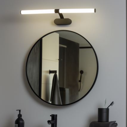 Brilagi - LED kupatilsko osvetljenje za ogledalo 2 u 1 TUBEO LED/8W/230V 60 cm IP44 crna